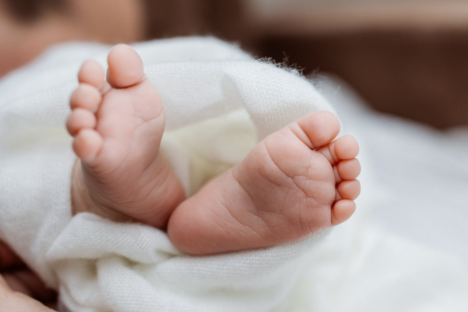 Süße Babyfüße Baby Fotos zu Hause