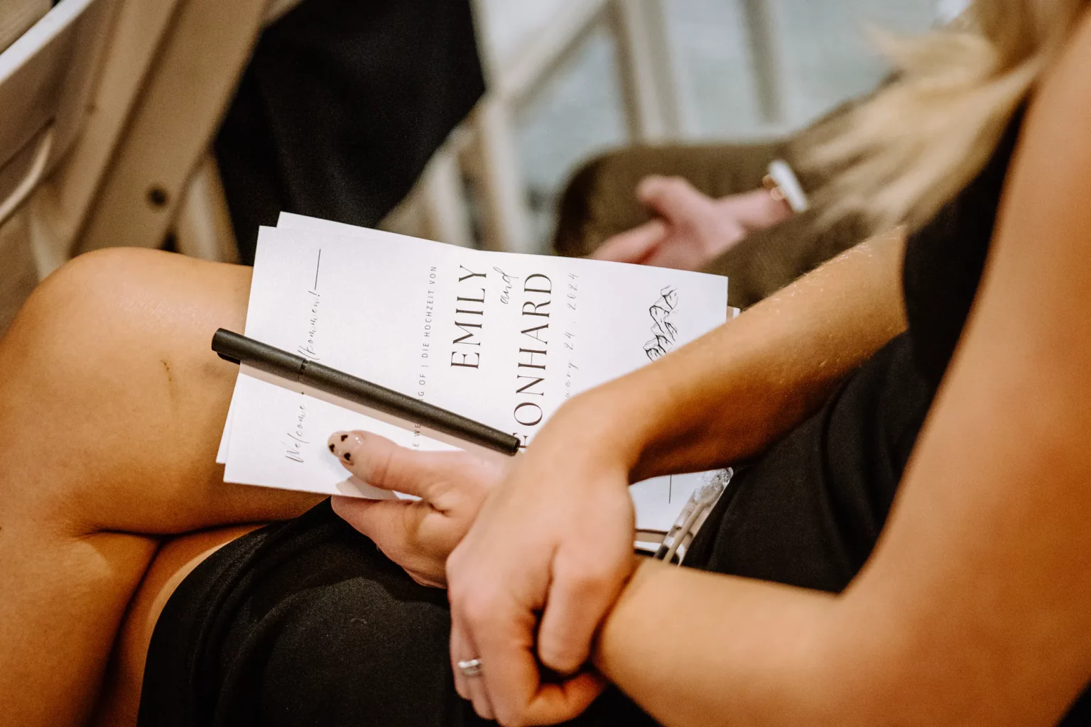 Detailfotos bei der Hochzeitszeremonie