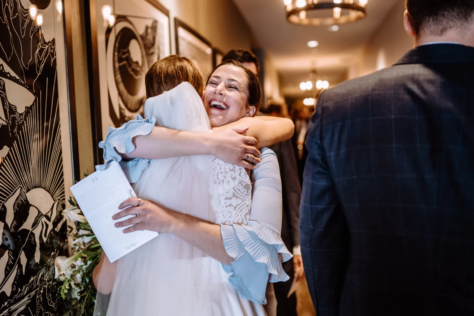 Glückwünsche nach der Trauung in Granby