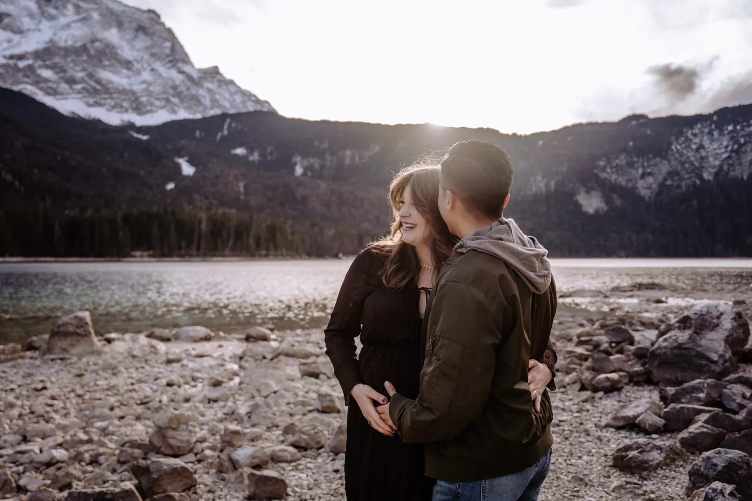 Einmalige Erinnerungen an die Schwangerschaft am Eibsee